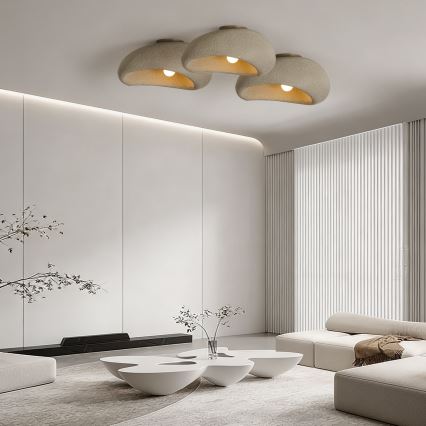 BRILAGI - Plafoniera WABI SABI 1xE27/60W/230V Ø 50 cm beige
