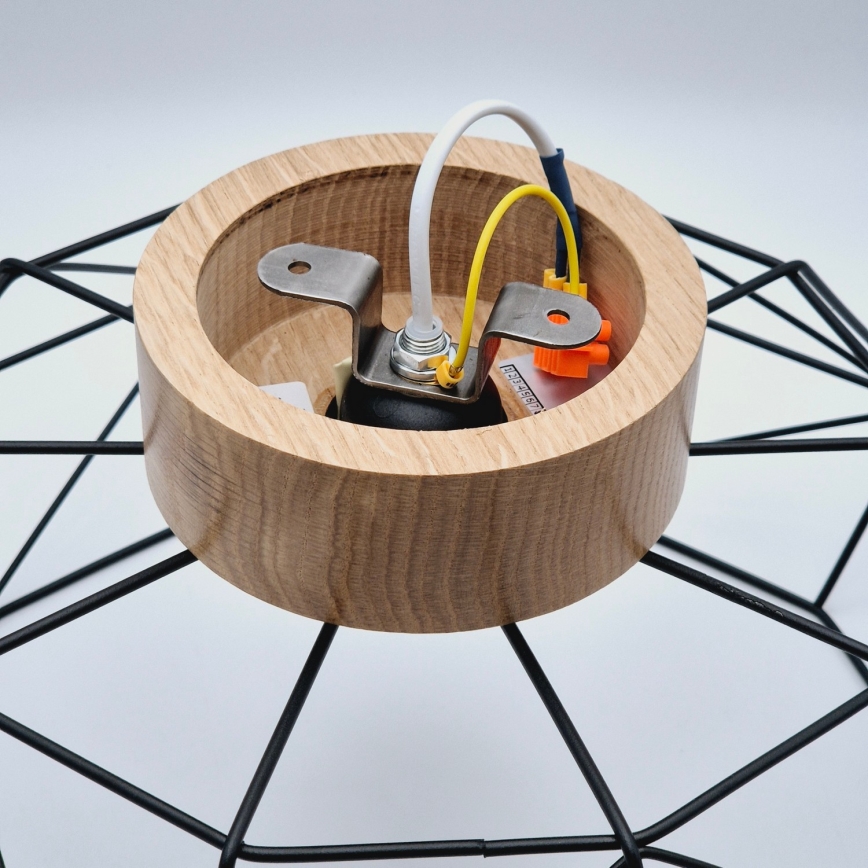 Brilagi - Plafoniera WOODY BASKET 1xE27/60W/230V quercia