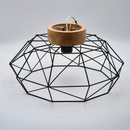 Brilagi - Lampada da soffitto WOODY BASKET 1xE27/60W/230V Ø 40 cm rovere/noce