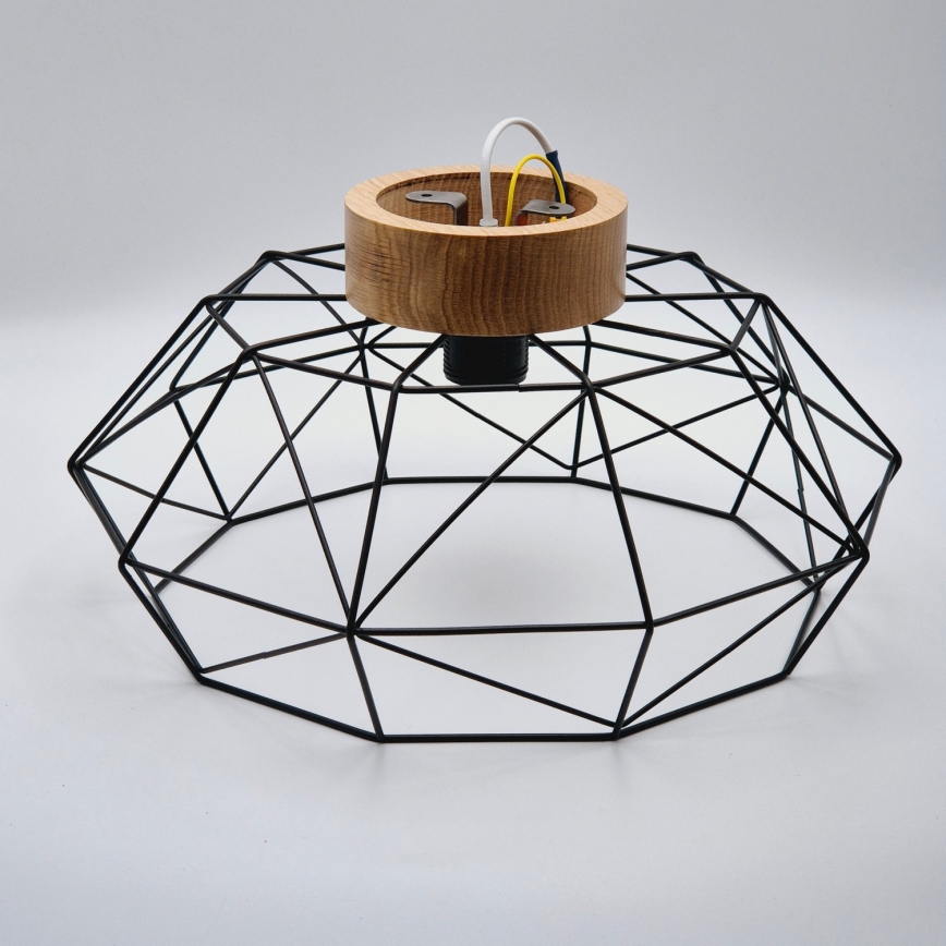 Brilagi - Lampada da soffitto WOODY BASKET 1xE27/60W/230V Ø 40 cm rovere/noce