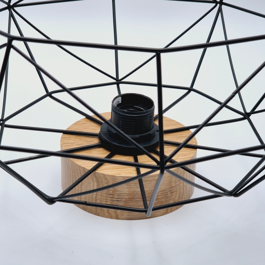 Brilagi - Lampada da soffitto WOODY BASKET 1xE27/60W/230V Ø 40 cm rovere/noce