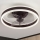 Brilagi - Plafonnier à intensité variable avec ventilateur LED/30W/230V 3000-6500K noir + Télécommande
