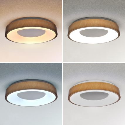 Brilagi - Plafonnier à intensité variable DORIA LED/48W/230V 3000-6500K d. 39 cm + télécommande