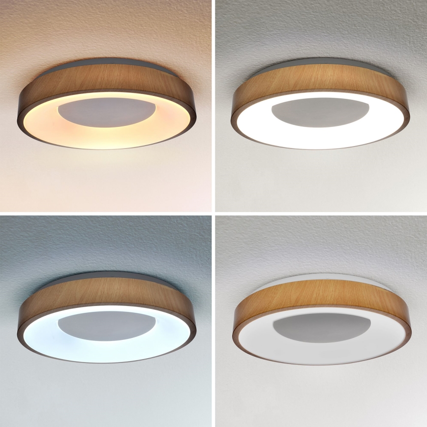 Brilagi - Plafonnier à intensité variable DORIA LED/48W/230V 3000-6500K d. 39 cm + télécommande