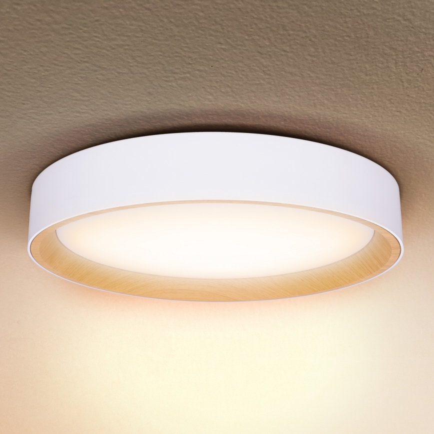Brilagi - Plafonnier à intensité variable LARIOS LED/48W/230V 3000-6500K ø 39 cm blanc + Télécommande