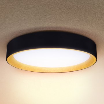 Brilagi - Plafonnier à intensité variable LARIOS LED/60W/230V 3000-6500K ø 49 cm noir + Télécommande