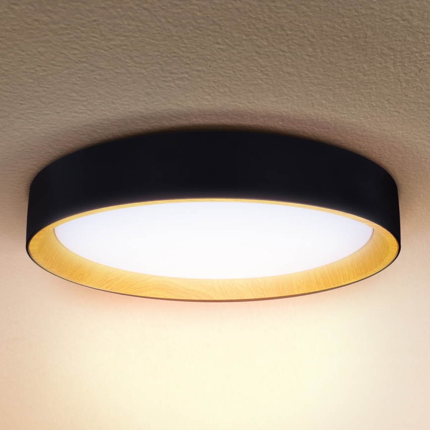 Brilagi - Plafonnier à intensité variable LARIOS LED/60W/230V 3000-6500K ø 49 cm noir + Télécommande