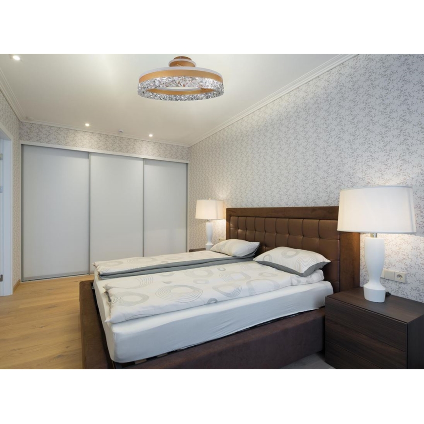 Brilagi - Plafonnier à intensité variable LED/86W/230V 3000-6500K doré + télécommande