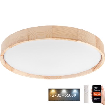 Brilagi - Plafonnier à intensité variable MANAROLA SMART LED/36W/230V 2700-6500K d. 51 cm Wi-Fi Tuya + Télécommande