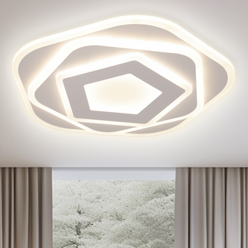 Brilagi - Plafonnier à intensité variable MODERN LED/64W/230V 2700-6500K + Télécommande