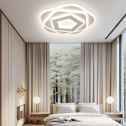 Brilagi - Plafonnier à intensité variable MODERN LED/64W/230V 2700-6500K + Télécommande
