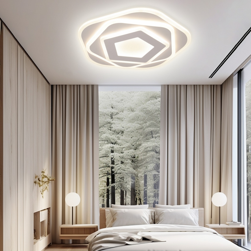Brilagi - Plafonnier à intensité variable MODERN LED/64W/230V 2700-6500K + Télécommande