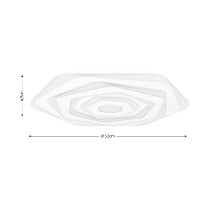 Brilagi - Plafonnier à intensité variable MODERN LED/85W/230V 2700-6500K d. 53 cm + Télécommande