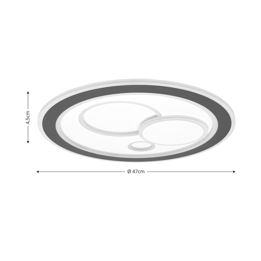 Brilagi - Plafonnier à intensité variable MODERN LED/89W/230V 2700-6500K d. 47 cm + Télécommande