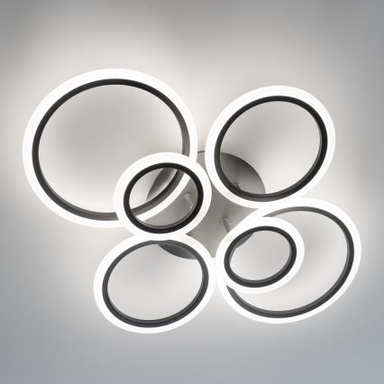 Brilagi - Plafonnier à intensité variable ORBITS LED/85W/230V 3000-6500K anthracite + télécommande