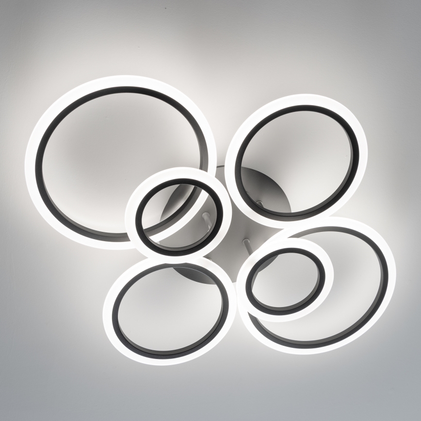Brilagi - Plafonnier à intensité variable ORBITS LED/85W/230V 3000-6500K anthracite + télécommande