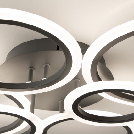 Brilagi - Plafonnier à intensité variable ORBITS LED/85W/230V 3000-6500K anthracite + télécommande