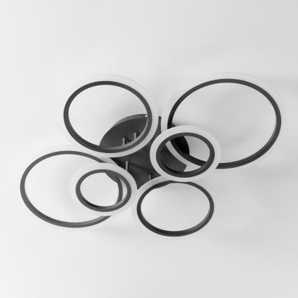 Brilagi - Plafonnier à intensité variable ORBITS LED/85W/230V 3000-6500K anthracite + télécommande