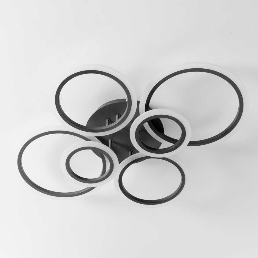 Brilagi - Plafonnier à intensité variable ORBITS LED/85W/230V 3000-6500K anthracite + télécommande