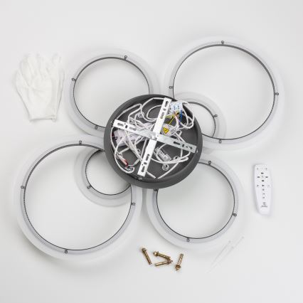 Brilagi - Plafonnier à intensité variable ORBITS LED/85W/230V 3000-6500K anthracite + télécommande
