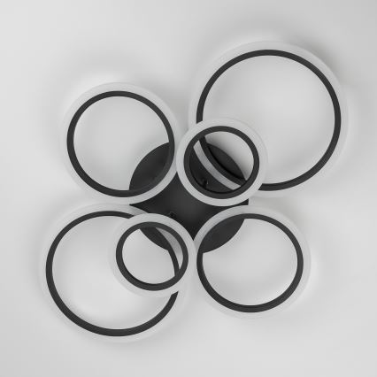 Brilagi - Plafonnier à intensité variable ORBITS LED/85W/230V 3000-6500K noir + télécommande