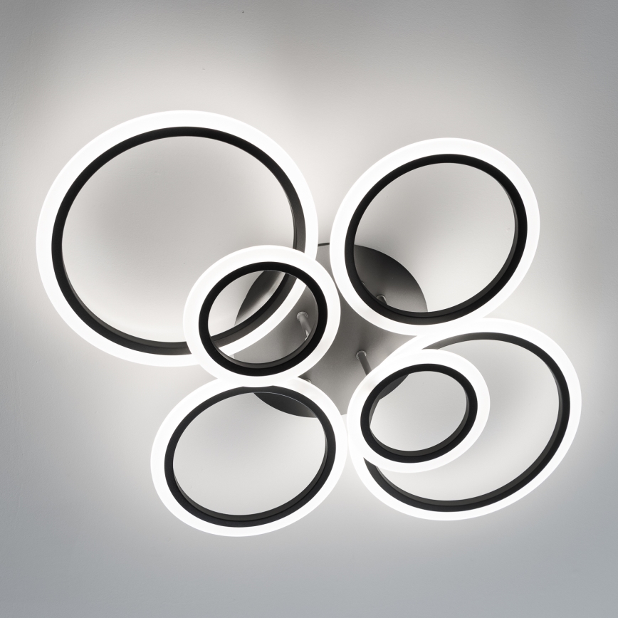 Brilagi - Plafonnier à intensité variable ORBITS LED/85W/230V 3000-6500K noir + télécommande