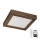 Brilagi - Plafonnier à intensité variable salle de bain WOODY FRAME LED/24W/230V chêne noyer 30x30 cm 3000-6000K IP44 + Télécommande