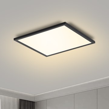 Brilagi - Plafonnier à intensité variable SLIMFRAME LED/25W/230V 30x30 cm 3000-6000K noir + Télécommande