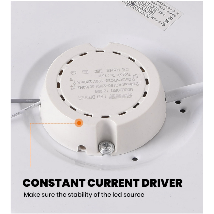 Brilagi - Plafonnier à intensité variable SMART LED/24W/230V  2700-6500K Wi-Fi Tuya + Télécommande