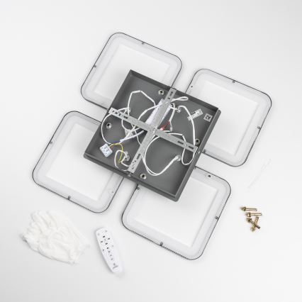 Brilagi - Plafonnier à intensité variable SQUARED LED/85W/230V 3000-6500K + télécommande