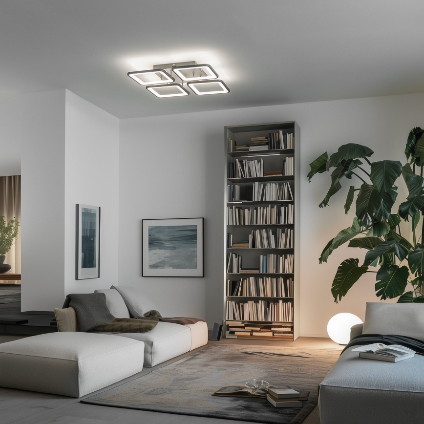 Brilagi - Plafonnier à intensité variable SQUARED LED/85W/230V 3000-6500K + télécommande