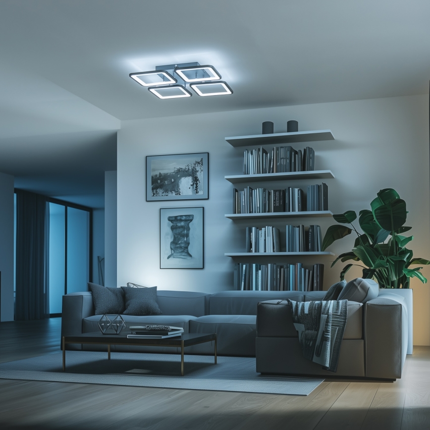Brilagi - Plafonnier à intensité variable SQUARED LED/85W/230V 3000-6500K + télécommande