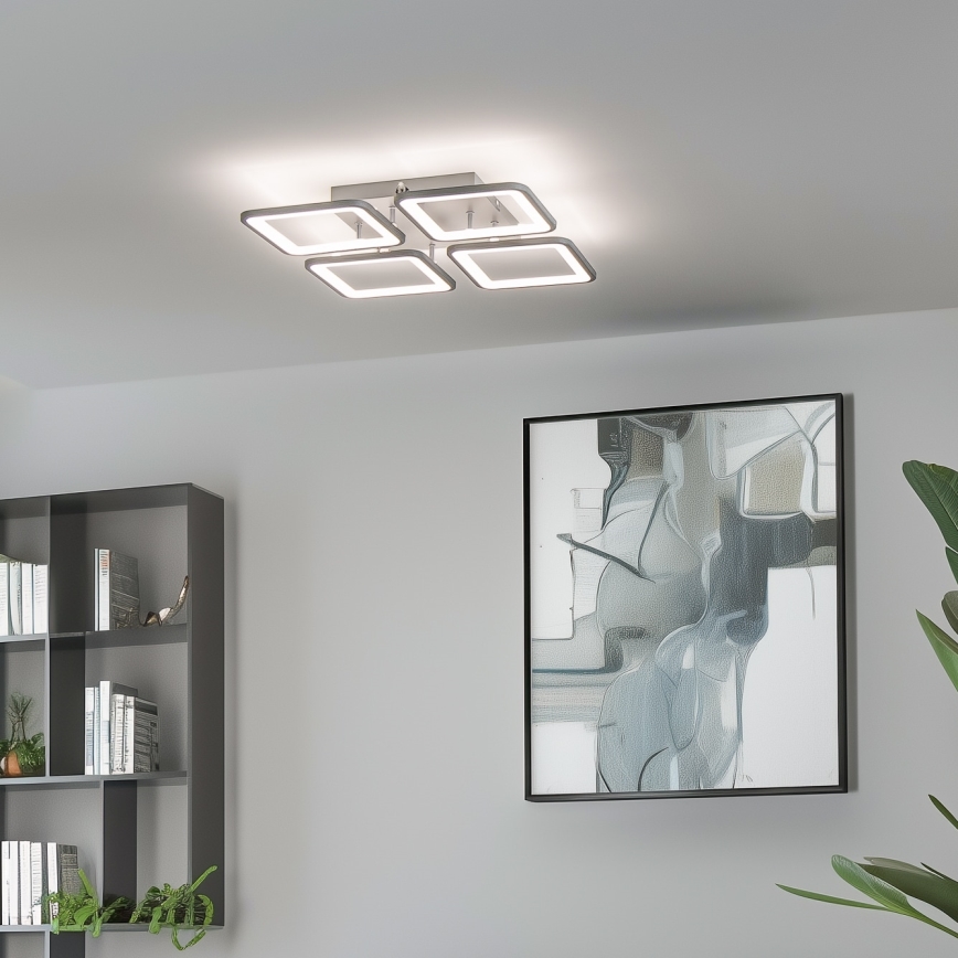 Brilagi - Plafonnier à intensité variable SQUARED LED/85W/230V 3000-6500K + télécommande