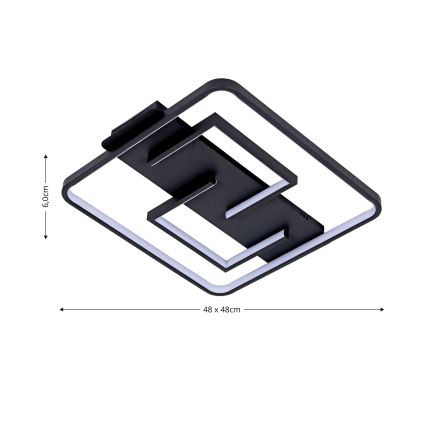Brilagi - Plafonnier à intensité variable VELO LED/34W/230V 3000/4000/6000K + Télécommande