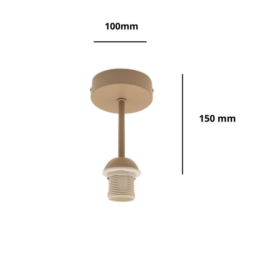Brilagi - Plafonnier à montage apparent PARTY 1xE27/60W/230V Ø 10 cm beige