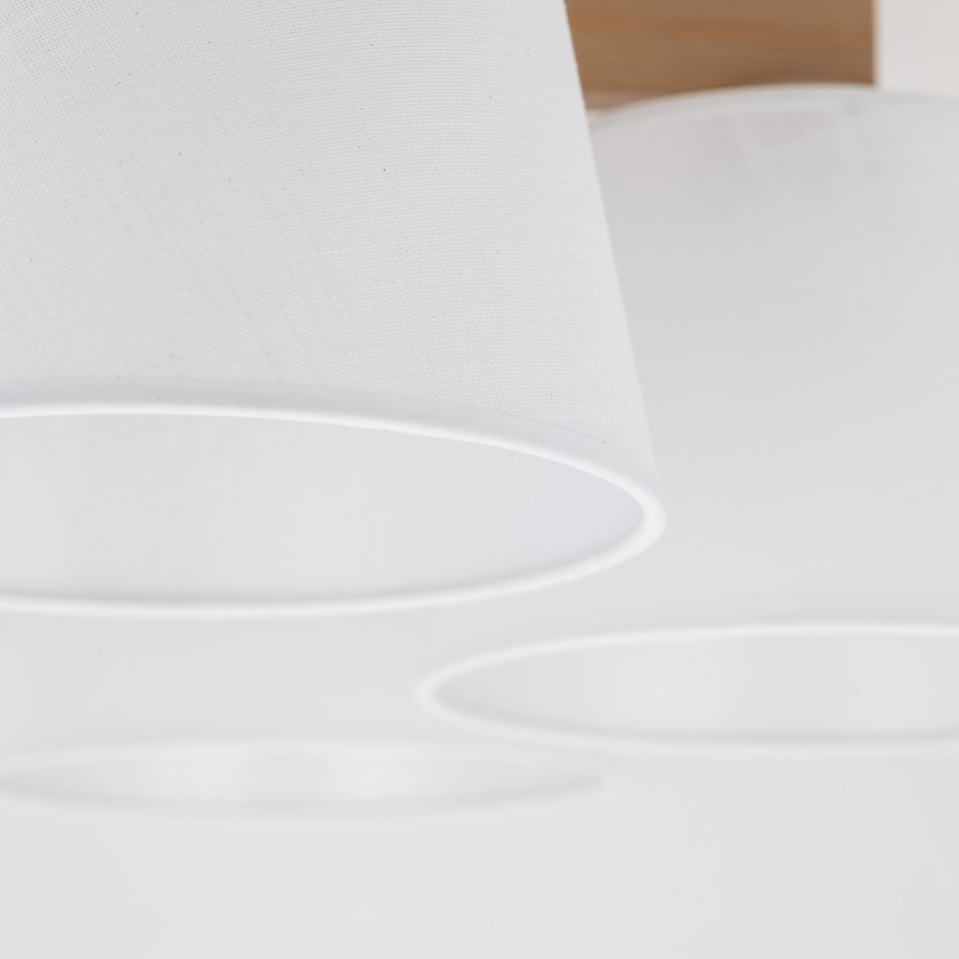 Brilagi - Plafonnier à montage en surface LATTE SABIA 5xE27/15W/230V pin/blanc