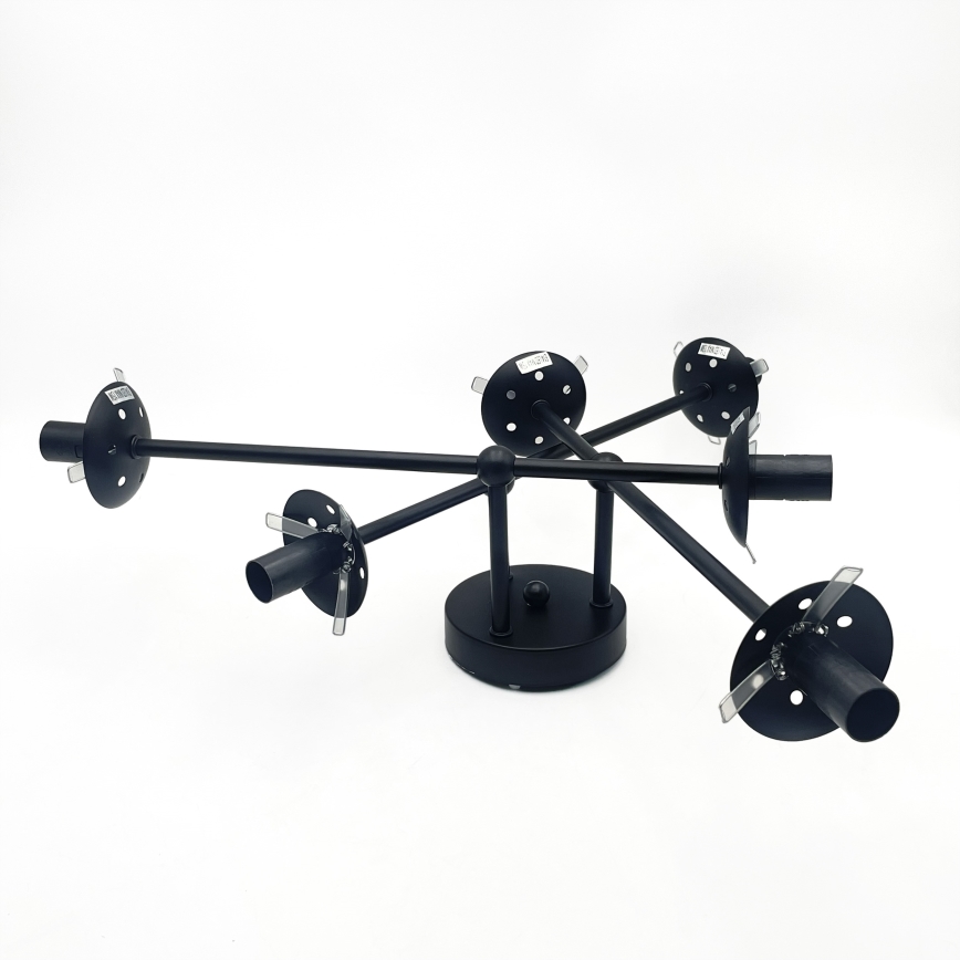 Brilagi - Plafonnier à montage en surface MALIVA 6xE14/15W/230V noir/blanc