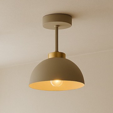 Brilagi - Plafonnier à montage en surface MOON 1xE27/60W/230V beige/doré
