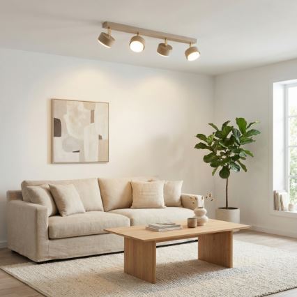 Brilagi - Plafonnier à spots MONO 4xGX53/12W/230V beige