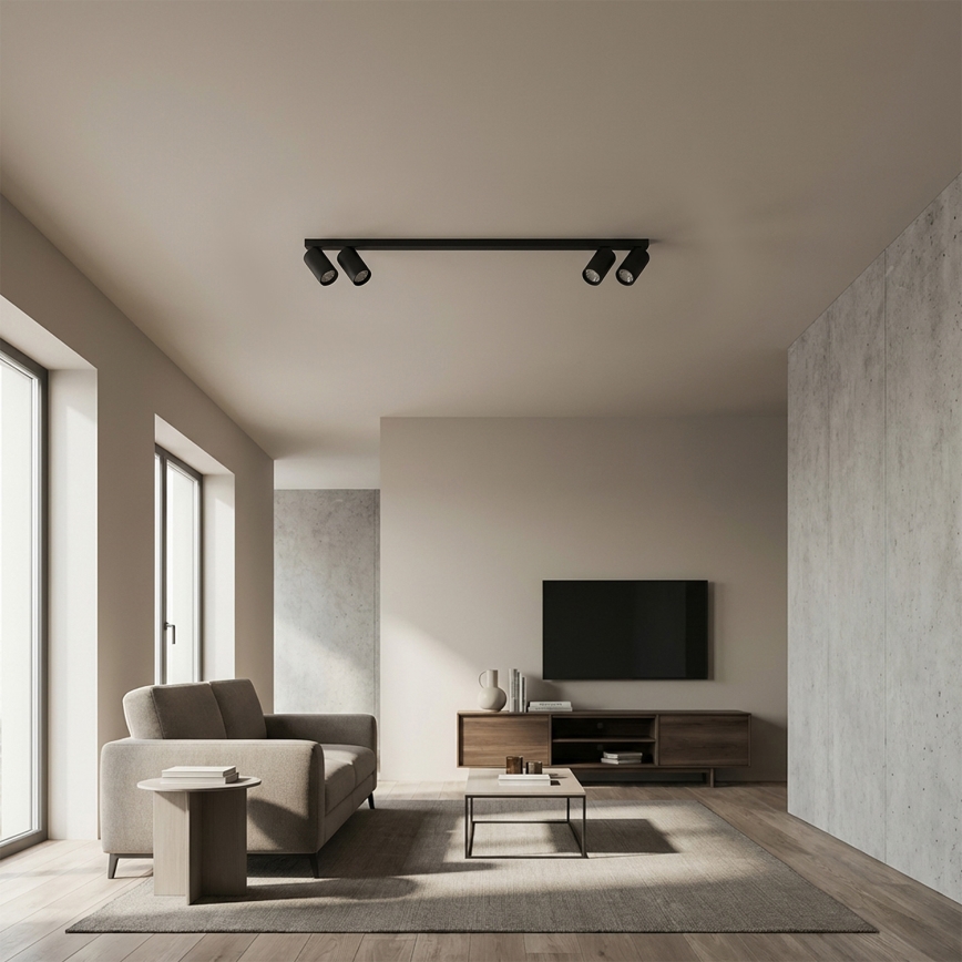 Brilagi - Plafonnier à spots SELE LONG 4xGU10/30W/230V noir