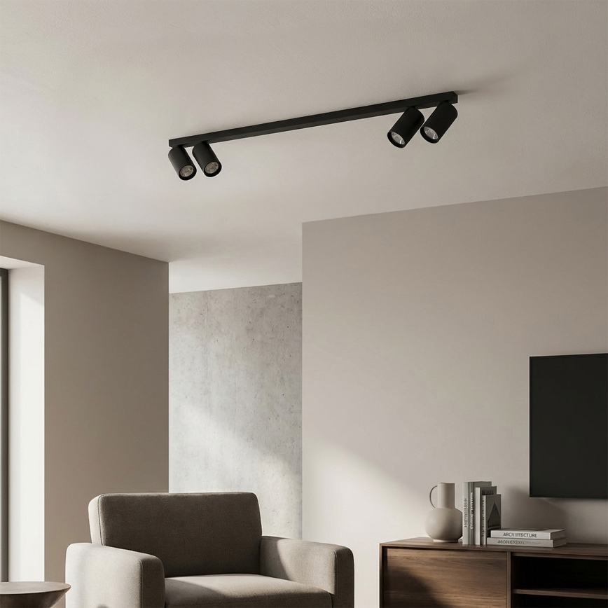 Brilagi - Plafonnier à spots SELE LONG 4xGU10/30W/230V noir