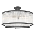 Brilagi - Plafonnier affleurant RAMOS 6xE14/60W/230V noir