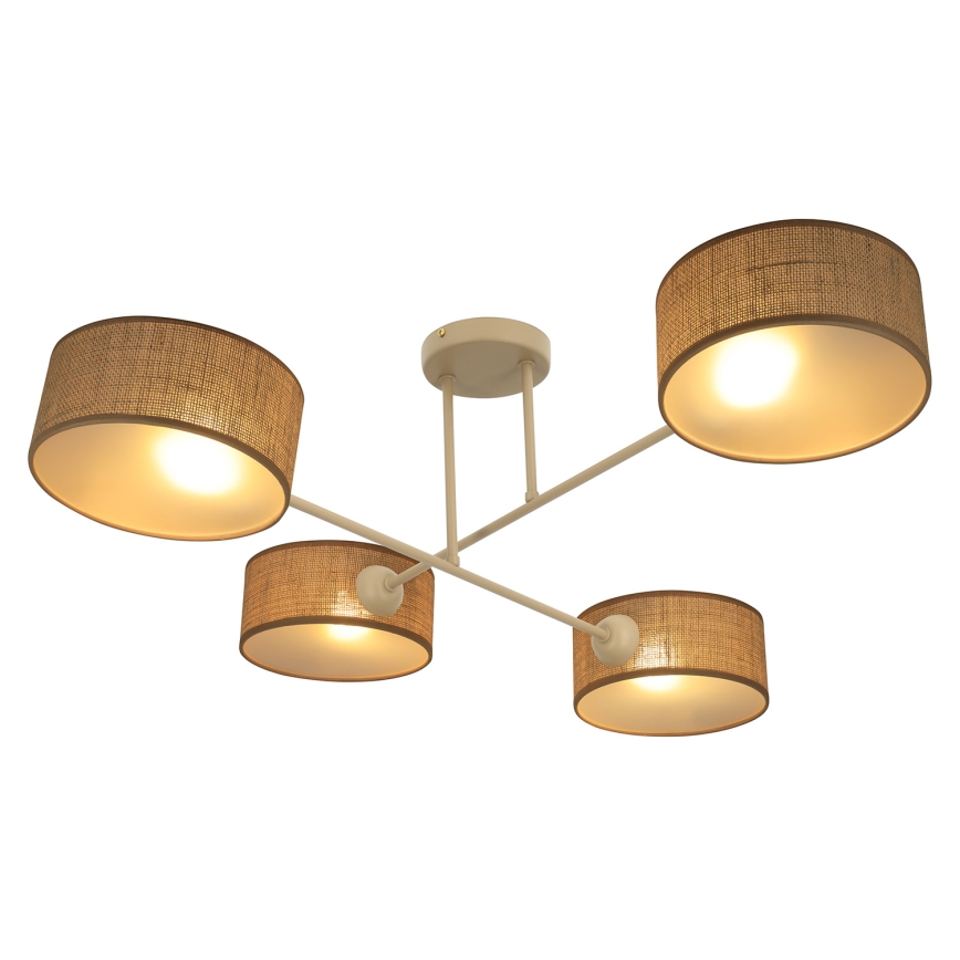 Brilagi - Plafonnier affleurant VIRGO 4xE14/40W/230V beige/doré