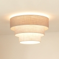 Brilagi - Plafonnier ALASKA LUNETA 1xE27/15W/230V d. 45 cm gris/crème