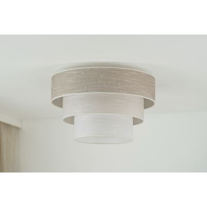 Brilagi - Plafonnier ALASKA LUNETA 1xE27/15W/230V d. 45 cm gris/crème