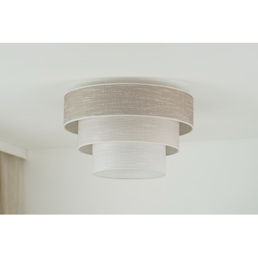 Brilagi - Plafonnier ALASKA LUNETA 1xE27/15W/230V d. 45 cm gris/crème