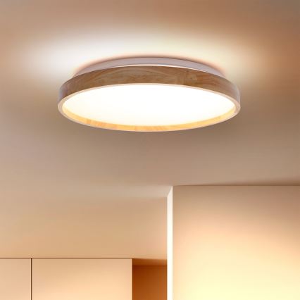 Brilagi - Plafonnier ALSON LED/24W/230V chêne