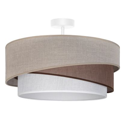 Brilagi - Plafonnier ARROW 1xE27/60W/230V Ø 45 cm beige/marron/blanc