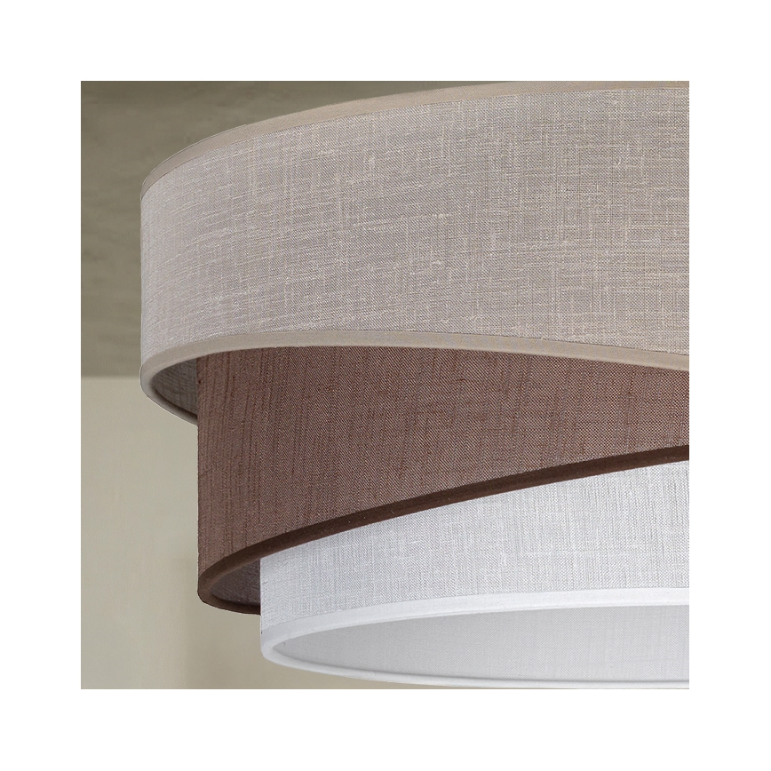 Brilagi - Plafonnier ARROW 1xE27/60W/230V Ø 45 cm beige/marron/blanc