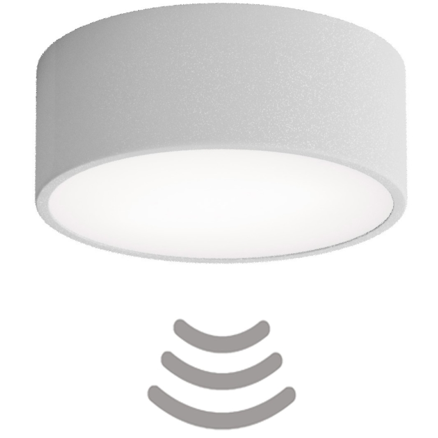 Brilagi - Plafonnier avec détecteur CLARE 1xE27/40W/230V d. 20 cm gris